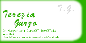 terezia gurzo business card